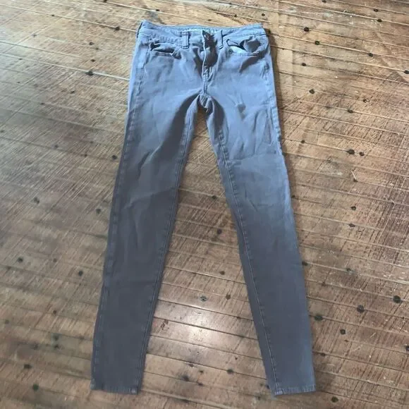 American Eagle tan 2 long normcore jeggings - Picture 1 of 3